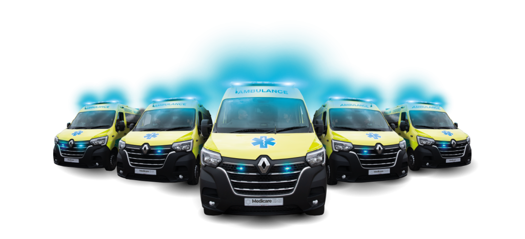 Fleet of ambulances
